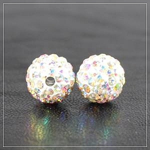 10mm Crystal Ball Crystal AB (2pcs)